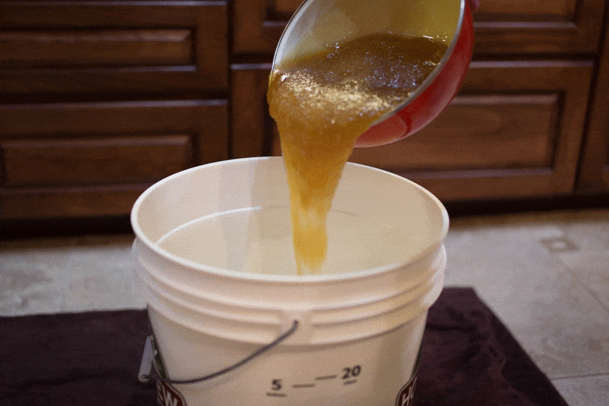 pouring honey